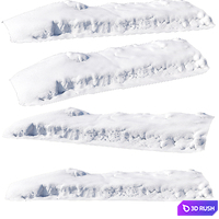 Snowdrift 3D Model Vray, Corona
