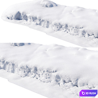 Snowdrift 3D Model Vray, Corona