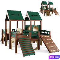 Dog training ground equipment 3 by TerraBound Solutions 3D Model Vray, Corona