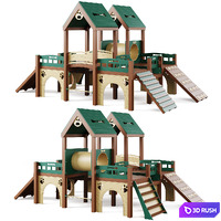 Dog training ground equipment 3 by TerraBound Solutions 3D Model Vray, Corona