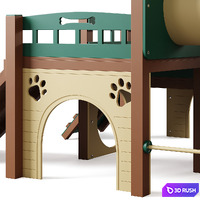 Dog training ground equipment 3 by TerraBound Solutions 3D Model Vray, Corona
