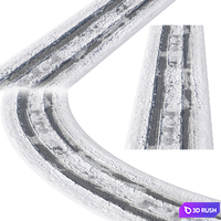 Winter road 3D Model Vray, Corona