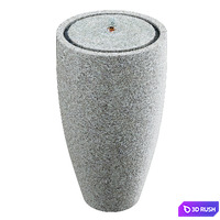 Manzanita Concrete Fountain 3D Model Vray