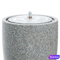 Manzanita Concrete Fountain 3D Model Vray