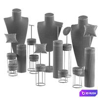 Jewelery display fanix-02 3D Model Vray