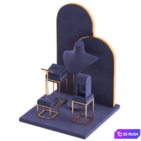 Custom Jewelry Display Set 3D Model Vray