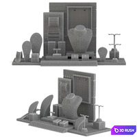 Jewelry display sunbird-01 3D Model Vray