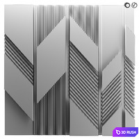 Decor Panel 61 3D Model Vray, Corona
