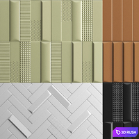 BISCUIT TILE-STONE SOURCE 3D PANEL 3D Model Vray