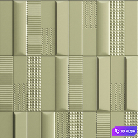 BISCUIT TILE-STONE SOURCE 3D PANEL 3D Model Vray
