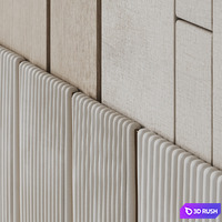 Headboard #5 3D Model Vray, Corona
