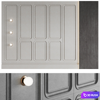 Decorative wall panel №11 3D Model Vray, Corona
