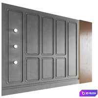 Decorative wall panel №11 3D Model Vray, Corona
