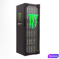 Monster Energy Drink Fridge 3D Model Vray, Corona