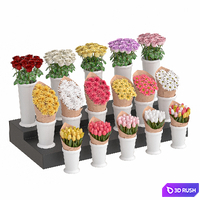 Flower shop display 3D Model Corona