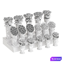 Flower shop display 3D Model Corona