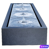 Adezz Aluminum Water Tables 3D Model Vray