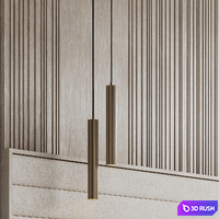 Headboard #11 3D Model Vray, Corona