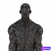 Modern Male Figures 3D Model Vray