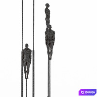 Modern Male Figures 3D Model Vray