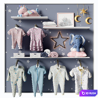 Child store hanger 4 3D Model Vray, Corona