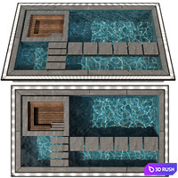 POOL NO72 3D Model Vray, Corona