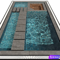 POOL NO72 3D Model Vray, Corona
