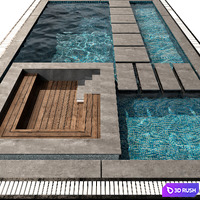 POOL NO72 3D Model Vray, Corona