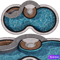 POOL NO73 3D Model Vray, Corona