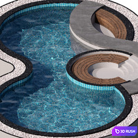POOL NO73 3D Model Vray, Corona