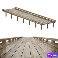 Coastal sea pier 3D Model