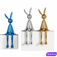 Electroplated Rabbit Decor 3D Model Corona