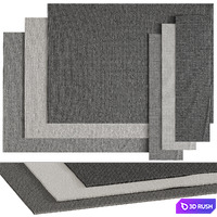 Carpet and carpet 01 3D Model Vray, Corona