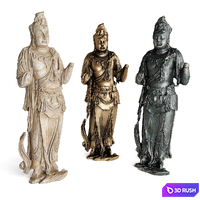 Standing Buddha bodhisattva sculpture 3D Model