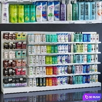 Showcase 044 Shampoos 3D Model Vray, Corona
