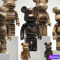 Bearbrick / Karimoku (Wood set) 3D Model Vray, Corona