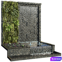 Water Ponds With Plants 2 3D Model Corona