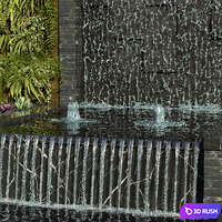 Water Ponds With Plants 2 3D Model Corona