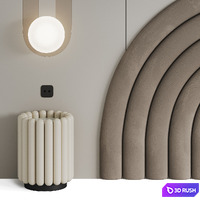 Headboard #15 3D Model Vray, Corona