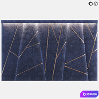 Soft wall panel 71 3D Model Vray, Corona