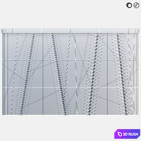 Soft wall panel 71 3D Model Vray, Corona