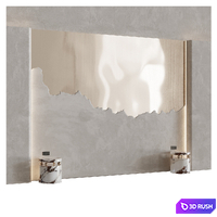 Headboard 02 3D Model Corona