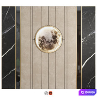 Wall Panel Decor 10 3D Model Vray, Corona
