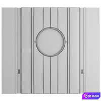 Wall Panel Decor 10 3D Model Vray, Corona