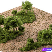 Urban and Environment Element Set 49 3D Model Vray, Corona