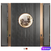 Wall Panel Decor 11 3D Model Vray, Corona