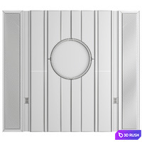 Wall Panel Decor 11 3D Model Vray, Corona