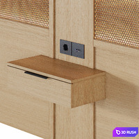 Bed headboard | 02 3D Model Corona