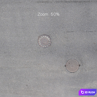 Textures of the asphalt road with manholes. 2 pcs 3D Model Vray, Corona