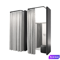 Fitting room for a clothing store v3 3D Model Vray, Corona